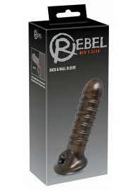 Насадка на пенис Rebel smoke с рёбрышками и отверстием под мошонку - Orion - в Симферополе купить с доставкой