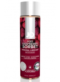 Лубрикант на водной основе с ароматом малины JO Flavored Raspberry Sorbet - 120 мл. - System JO - купить с доставкой в Симферополе