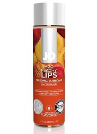 Лубрикант на водной основе с ароматом персика JO Flavored Peachy Lips - 120 мл. - System JO - купить с доставкой в Симферополе