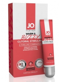 Клиторальный крем JO WARM   BUZZY CLITORAL GEL - 10 мл. - System JO - купить с доставкой в Симферополе