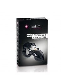 Пояс верности с электростимуляцией Mystim Pubic Enemy No1 Black Edition - MyStim - купить с доставкой в Симферополе