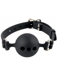 Силиконовый кляп-шар с отверстиями для дыхания Silicone Breathable Ball Gag Small - Pipedream - купить с доставкой в Симферополе