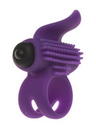 Эрекционное кольцо с подхватом мошонки и стимуляцией клитора Bullet Lastic Ring - Adrien Lastic - в Симферополе купить с доставкой