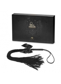 Чёрная плётка Lilly Whip Bijoux - Bijoux Indiscrets - купить с доставкой в Симферополе