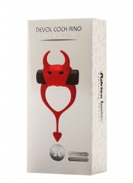 Красное эрекционное кольцо в форме дьяволенка DEVOL COCKRING - Adrien Lastic - в Симферополе купить с доставкой