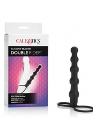 Насадка на пенис для двойного проникновения Silicone Beaded Double Rider - 14 см. - California Exotic Novelties - в Симферополе купить с доставкой