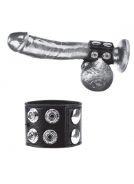 Ремень на член и мошонку 1.5  Cock Ring With Ball Strap - BlueLine - купить с доставкой в Симферополе