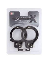 Чёрные наручники из листового металла BONDX METAL CUFFS BLACK - Dream Toys - купить с доставкой в Симферополе