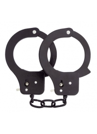 Чёрные наручники из листового металла BONDX METAL CUFFS BLACK - Dream Toys - купить с доставкой в Симферополе