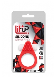 Красное эрекционное кольцо LIT-UP SILICONE STIMU RING 1 RED - Dream Toys - в Симферополе купить с доставкой