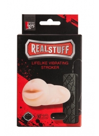 Мастурбатор-ротик с вибрацией REALSTUFF VIBRATING MASTURBATOR MOUTH - Dream Toys - в Симферополе купить с доставкой