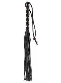 Чёрная мини-плеть из резины Rubber Mini Whip - 22 см. - Blush Novelties - купить с доставкой в Симферополе