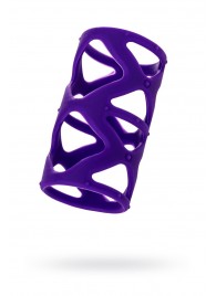 Фиолетовая насадка-сетка на пенис - 7,5 см. - A-toys - в Симферополе купить с доставкой