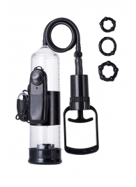 Вакуумная помпа A-toys с вибропулей и эрекционными кольцами - A-toys - в Симферополе купить с доставкой Вакуумная помпа A-toys с вибропулей и эрекционными кольцами - A-toys - в Симферополе купить с доставкой