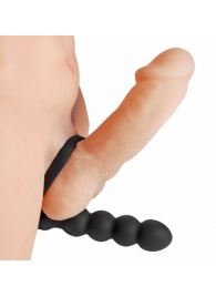 Насадка для двойного проникновения Double Fun Cock Ring with Double Penetration Vibe - XR Brands - в Симферополе купить с доставкой