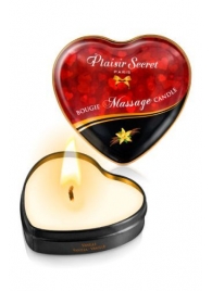 Массажная свеча с ароматом ванили Bougie Massage Candle - 35 мл. - Plaisir Secret - купить с доставкой в Симферополе