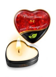 Массажная свеча с нейтральным ароматом Bougie Massage Candle - 35 мл. - Plaisir Secret - купить с доставкой в Симферополе