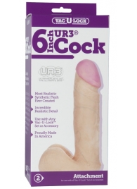 Ультра реалистичная насадка Vac-U-Lock  6  ULTRASKYN Cock - 17,3 см. - Doc Johnson - купить с доставкой в Симферополе