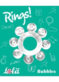 Прозрачное эрекционное кольцо Rings Bubbles - Lola Games - в Симферополе купить с доставкой