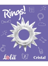 Прозрачное эрекционное кольцо Rings Cristal - Lola Games - в Симферополе купить с доставкой