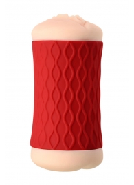 Двухсторонний мастурбатор JOS  NADIN в красном цилиндре - JOS - в Симферополе купить с доставкой