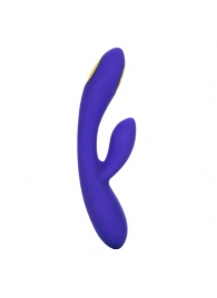 Фиолетовый вибратор с функцией электростимуляции Intimate E-Stimulator Dual Wand - 21,5 см. - California Exotic Novelties - купить с доставкой в Симферополе