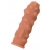 Телесная реалистичная насадка KOKOS Extreme Sleeve 11 с дополнительной стимуляцией - 12,7 см. - KOKOS - в Симферополе купить с доставкой