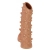 Телесная насадка с шипами и открытой головкой Nude Sleeve L - 14 см. - KOKOS - в Симферополе купить с доставкой