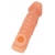 Телесная закрытая насадка с шершавой головкой Cock Sleeve Size M - 15,6 см. - KOKOS - в Симферополе купить с доставкой