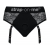 Черные трусики для насадок Diva Lingerie Harness - size S - Strap-on-me - купить с доставкой в Симферополе