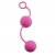 Розовые вагинальные шарики с ребристым рельефом - Dream Toys