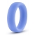 Голубое люминесцентное кольцо Silicone Glo Cock Ring - Blush Novelties - в Симферополе купить с доставкой