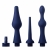 Набор из 3 универсальных насадок для анального душа Universal 3 Piece Silicone Enema Attachment Set - XR Brands - купить с доставкой в Симферополе