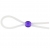 Прозрачное лассо с фиолетовой бусиной SILICONE COCK RING WITH BEAD LAVENDER - NMC - в Симферополе купить с доставкой