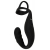 Черное эрекционное кольцо со стимуляцией промежности и анальной пробкой Cock Ring with RC Prostate Plug - Orion - в Симферополе купить с доставкой