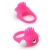 Розовое эрекционное кольцо с щеточкой LIT-UP SILICONE STIMU RING 5 - Dream Toys - в Симферополе купить с доставкой