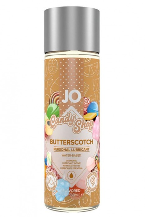 Смазка на водной основе Candy Shop Butterscotch с ароматом ирисок - 60 мл. - System JO - купить с доставкой в Симферополе