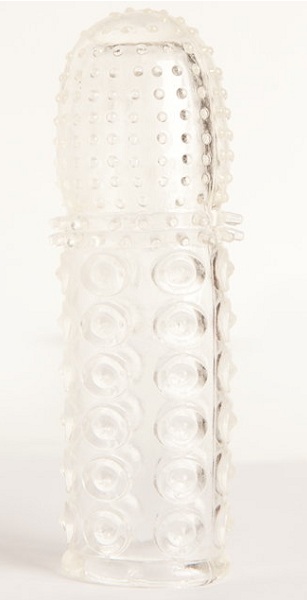 Прозрачная закрытая гелевая насадка - 13,5 см. - Toyfa Basic - в Симферополе купить с доставкой