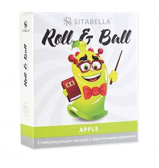 Стимулирующий презерватив-насадка Roll   Ball Apple - Sitabella - купить с доставкой в Симферополе