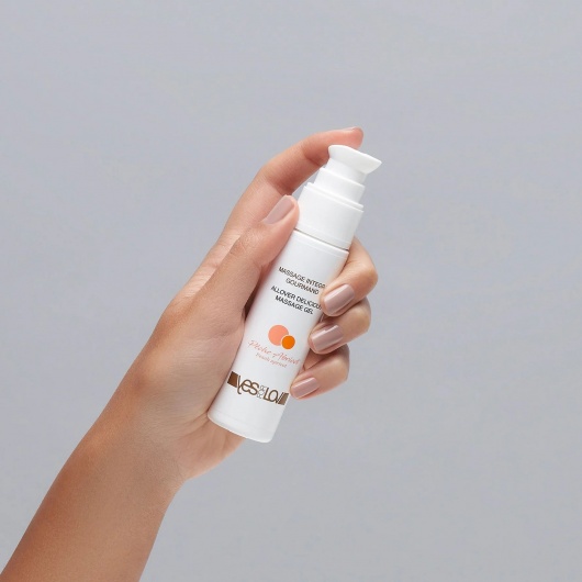 Универсальный массажный гель-смазка Allover Delicious Massage Gel с ароматом персика и аброкоса - 50 мл. - YESforLOV - купить с доставкой в Симферополе