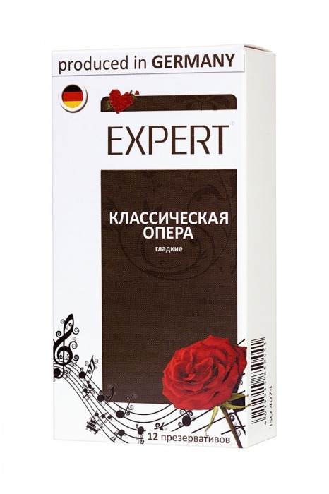 Гладкие презервативы Expert  Классическая опера  - 12 шт. - Expert - купить с доставкой в Симферополе