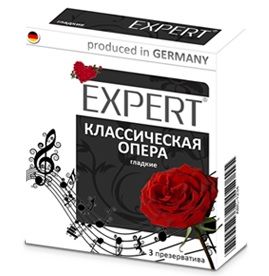 Гладкие презервативы Expert  Классическая опера  - 3 шт. - Expert - купить с доставкой в Симферополе