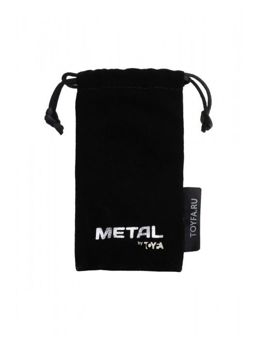 Серебристая коническая анальная пробка с красным кристаллом-сердечком - 7 см. - ToyFa - купить с доставкой в Симферополе