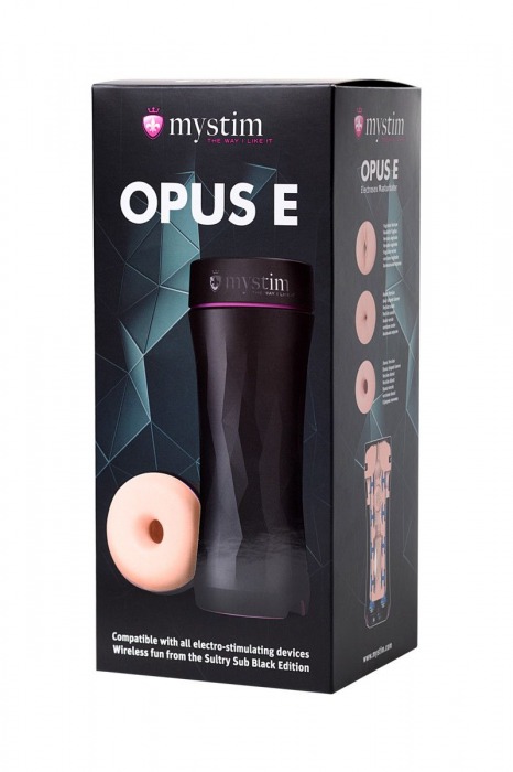 Мастурбатор-анус Opus E Donut с возможностью подключения электростимуляции - MyStim - купить с доставкой в Симферополе