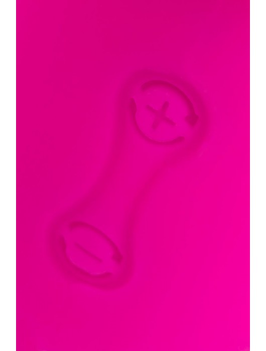Розовый силиконовый вибратор с клиторальным стимулятором LIA - 19 см. - ToyFa