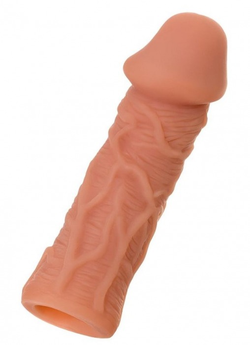 Телесная реалистичная насадка KOKOS Extreme Sleeve 05 с дополнительной стимуляцией - 12,7 см. - KOKOS - в Симферополе купить с доставкой