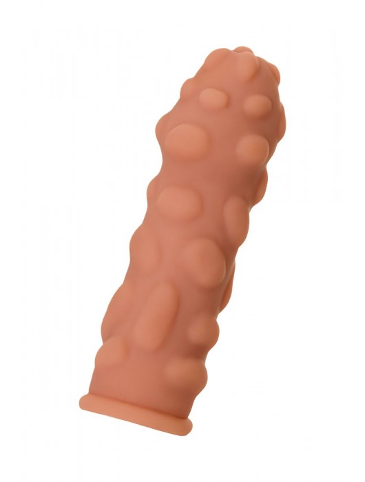 Телесная реалистичная насадка KOKOS Extreme Sleeve 11 с дополнительной стимуляцией - 12,7 см. - KOKOS - в Симферополе купить с доставкой