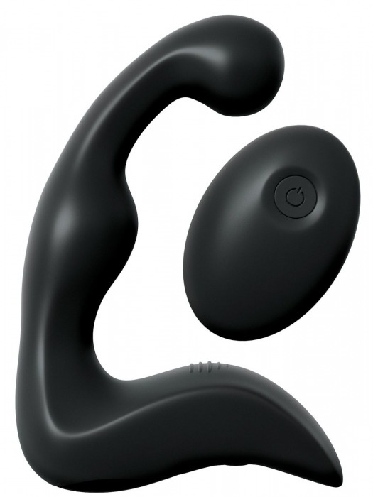 Черный вибромассажер простаты с пультом ДУ Control P-Spot Pro - Pipedream - в Симферополе купить с доставкой