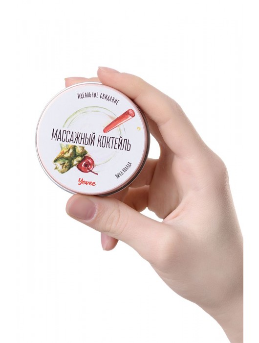 Массажная свеча «Массажный коктейль» с ароматом пина колады - 30 мл. - ToyFa - купить с доставкой в Симферополе