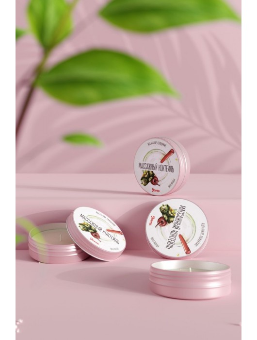 Массажная свеча «Массажный коктейль» с ароматом пина колады - 30 мл. - ToyFa - купить с доставкой в Симферополе